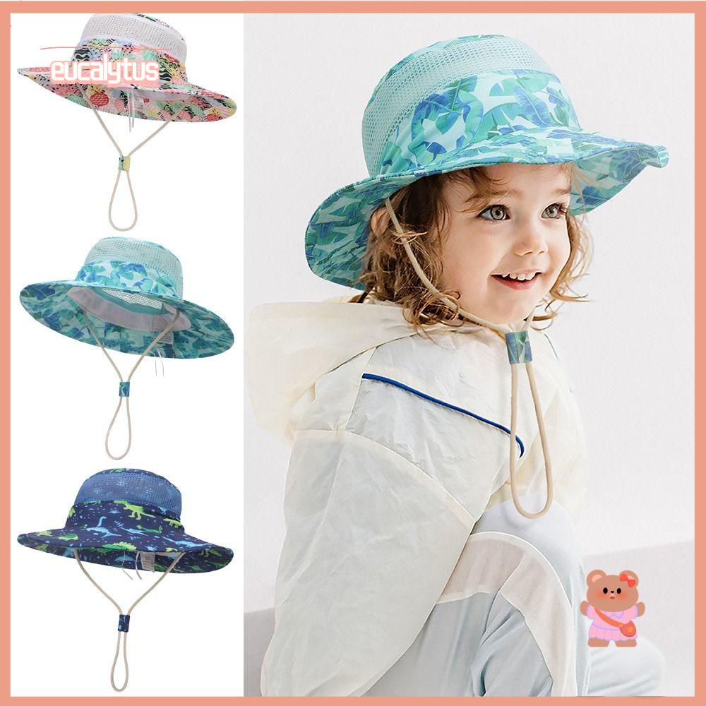 EUTUS Nón Tai Bèo Rộng Vành Chống Tia UV Thời Trang Xuân Hè Cho Bé