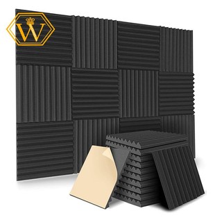 Set 12 tấm xốp cách âm dán tường tiện dụng cho phòng thu