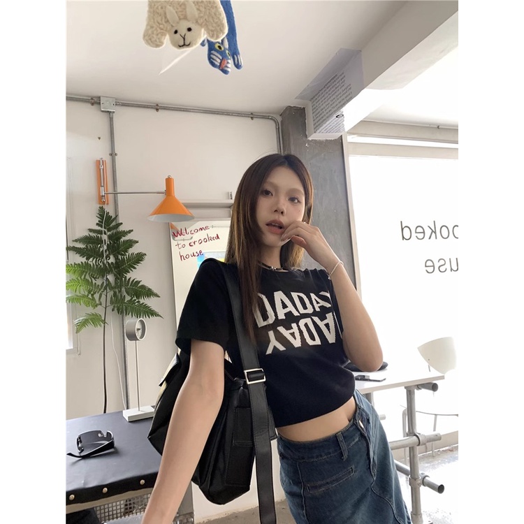 Áo Thun 100% Cotton Tay Ngắn Phong Cách Hàn Quốc Cho Nữ