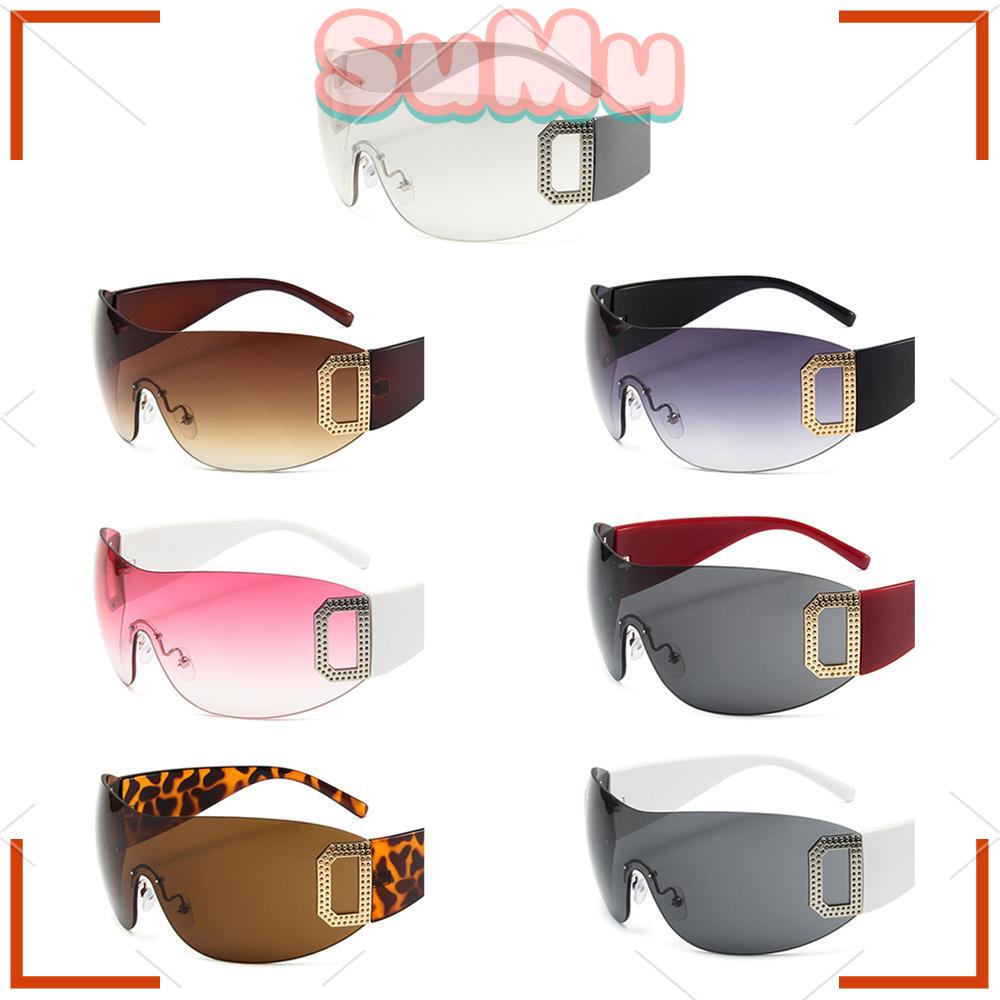 SUMU Kính Mát Không Gọng Chống Tia UV400 Y2K Thời Trang