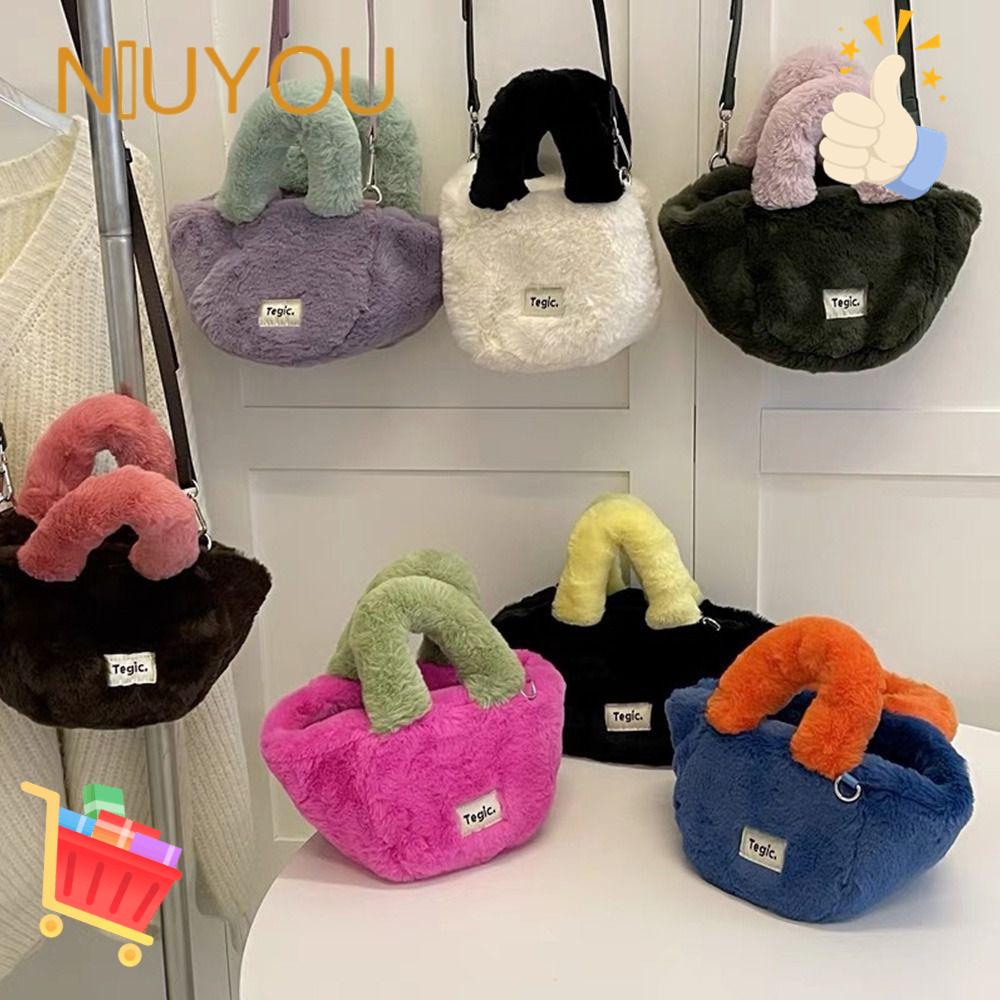 NIUYOU Túi Xách Đeo Cổ Tay Bằng Vải Bông Thời Trang Dành Cho Nữ