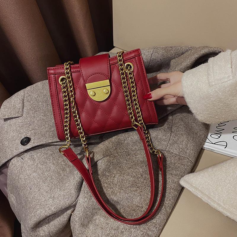 Túi Xách Đeo Vai Màu Đỏ Kích Cỡ Lớn Thời Trang Dành Cho Nữ