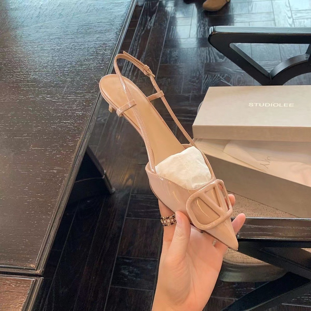 Sandal Cao Gót Mũi Nhọn Thiết Kế Mới Thời Trang 2023 Dành Cho Nữ