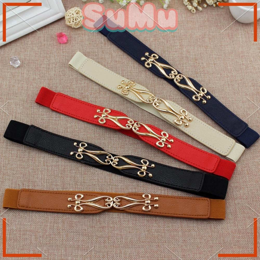 SUMU Thắt Lưng Bản Nhỏ Co Giãn Thời Trang Cho Nữ