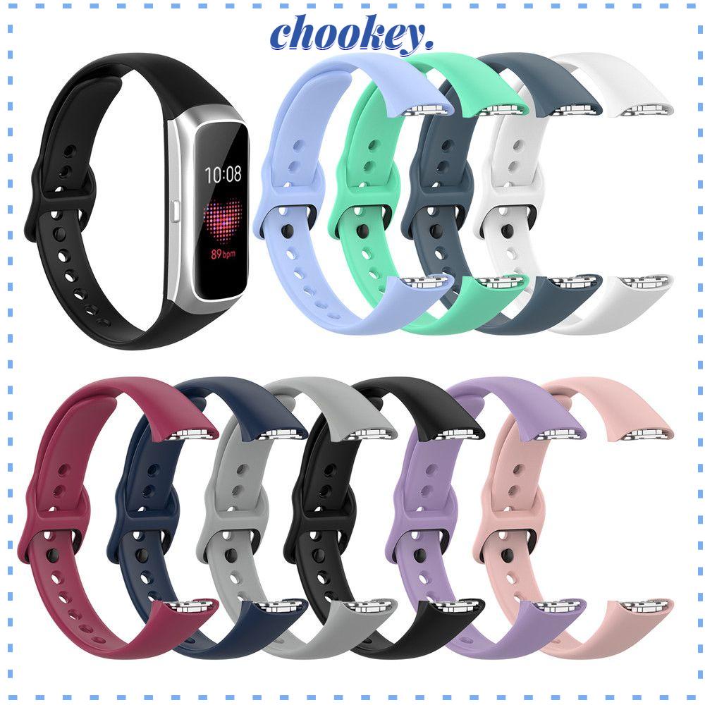 CHOOKEY Dây Đeo Silicone Mềm Thay Thế Cho Đồng Hồ Thông Minh Samsung Galaxy Fit SM-R370
