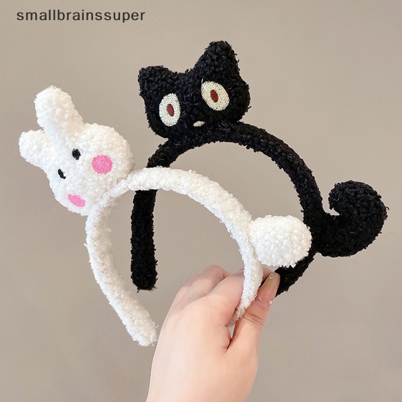 Băng Đô Cài Tóc Hình Chú Mèo Hoạt Hình Bằng Lông Nhung Thời Trang Thu Đông Hàn Quốc Cho Nữ SBS