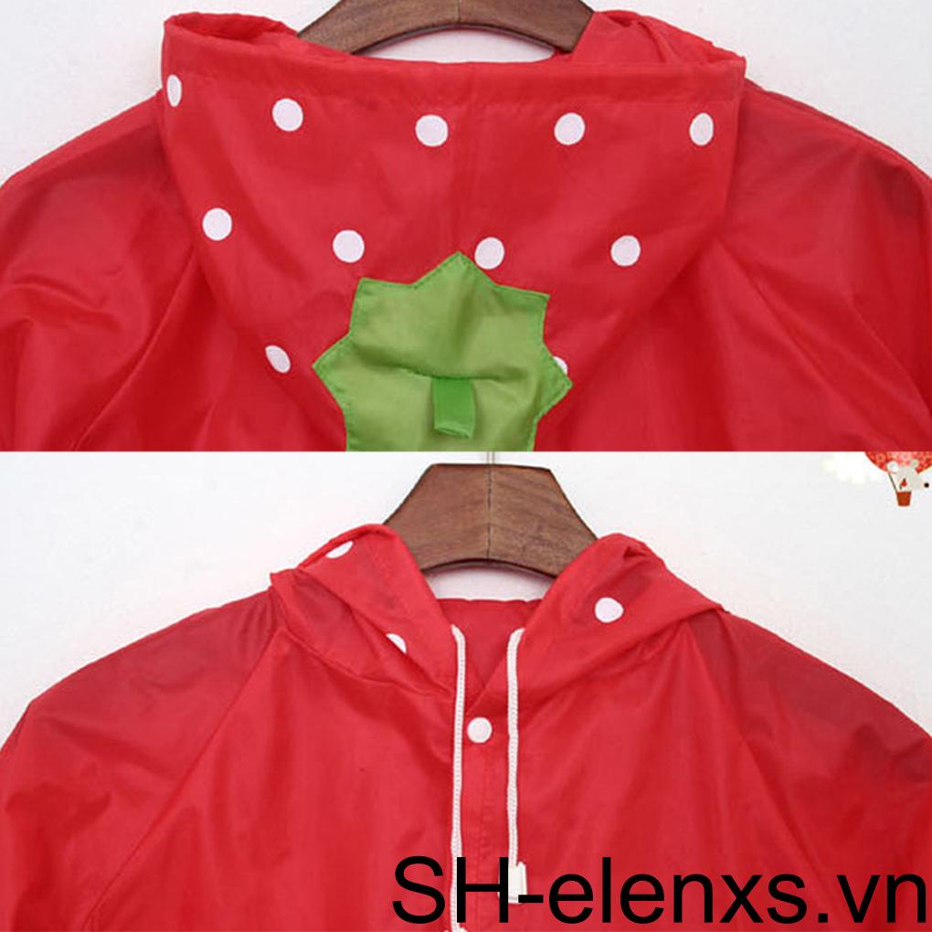 1 Áo Mưa In Hình Động Vật Hoạt Hình Dễ Thương Cho Bé