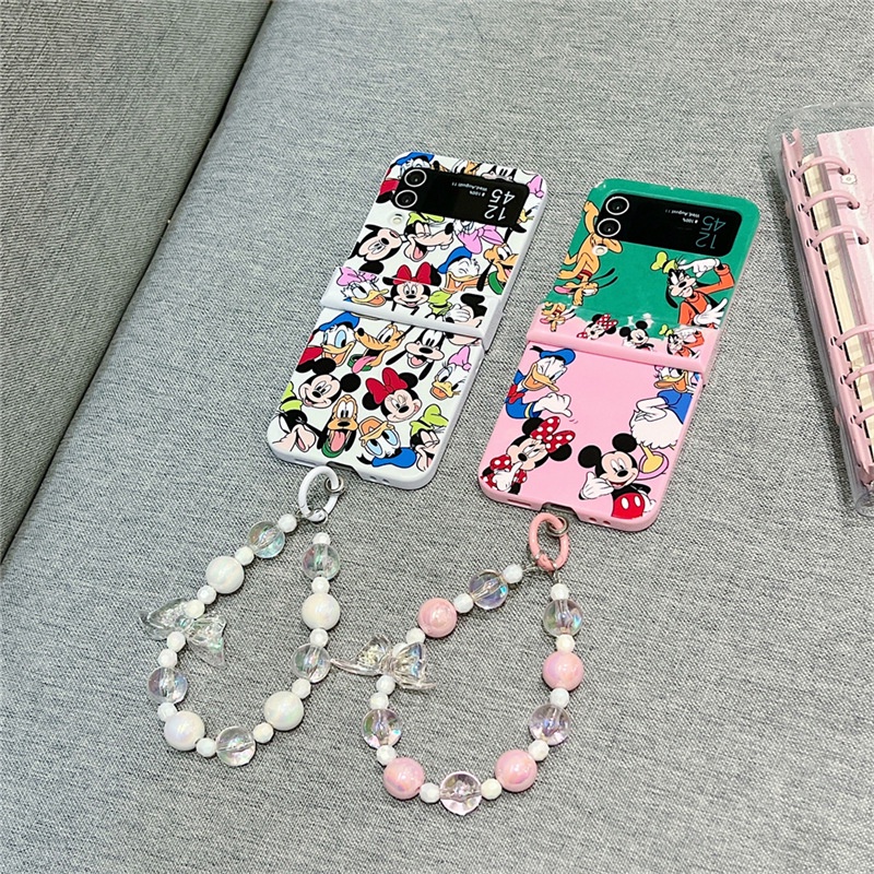 Ốp Điện Thoại Họa Tiết Hoạt Hình Mickey Goofy Cho Samsung Galaxy Z Flip 5 Z Flip 4 Z Flip 3 ZFlip3 ZFlip4 ZFlip5