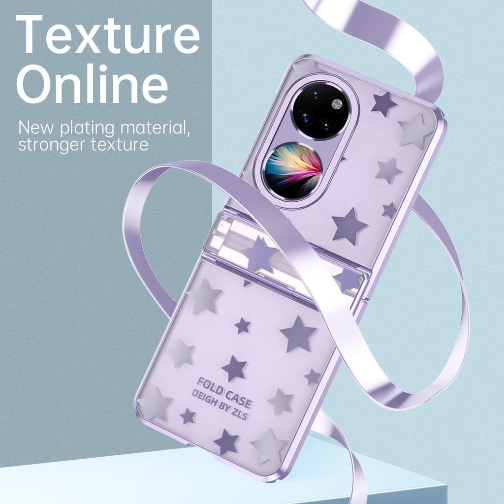 Ốp Điện Thoại Họa Tiết Ngôi Sao Có Túi Chống Sốc Cho Huawei P50 Huawei Pocket S 5G