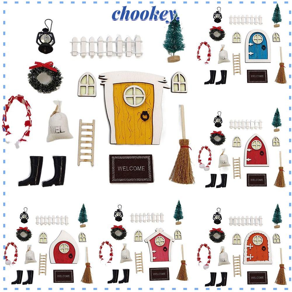 CHOOKEY Bộ 6 Mô Hình Nội Thất Nhà Búp Bê Tỉ Lệ 1 / 12 Cao Cấp