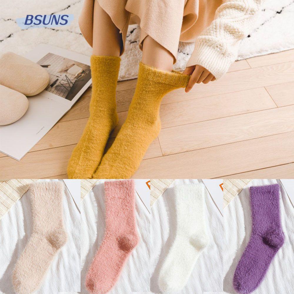 BSUNS Tất Dệt Kim Chất Liệu Dày Dặn Thoáng Khí Thời Trang Mùa Đông Cho