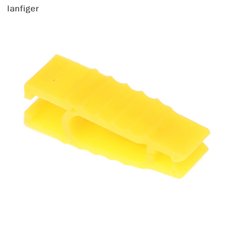 Set 10 Nhíp Kẹp Cố Định Cầu Chì Xe Hơi Bằng Nhựa Màu Vàng