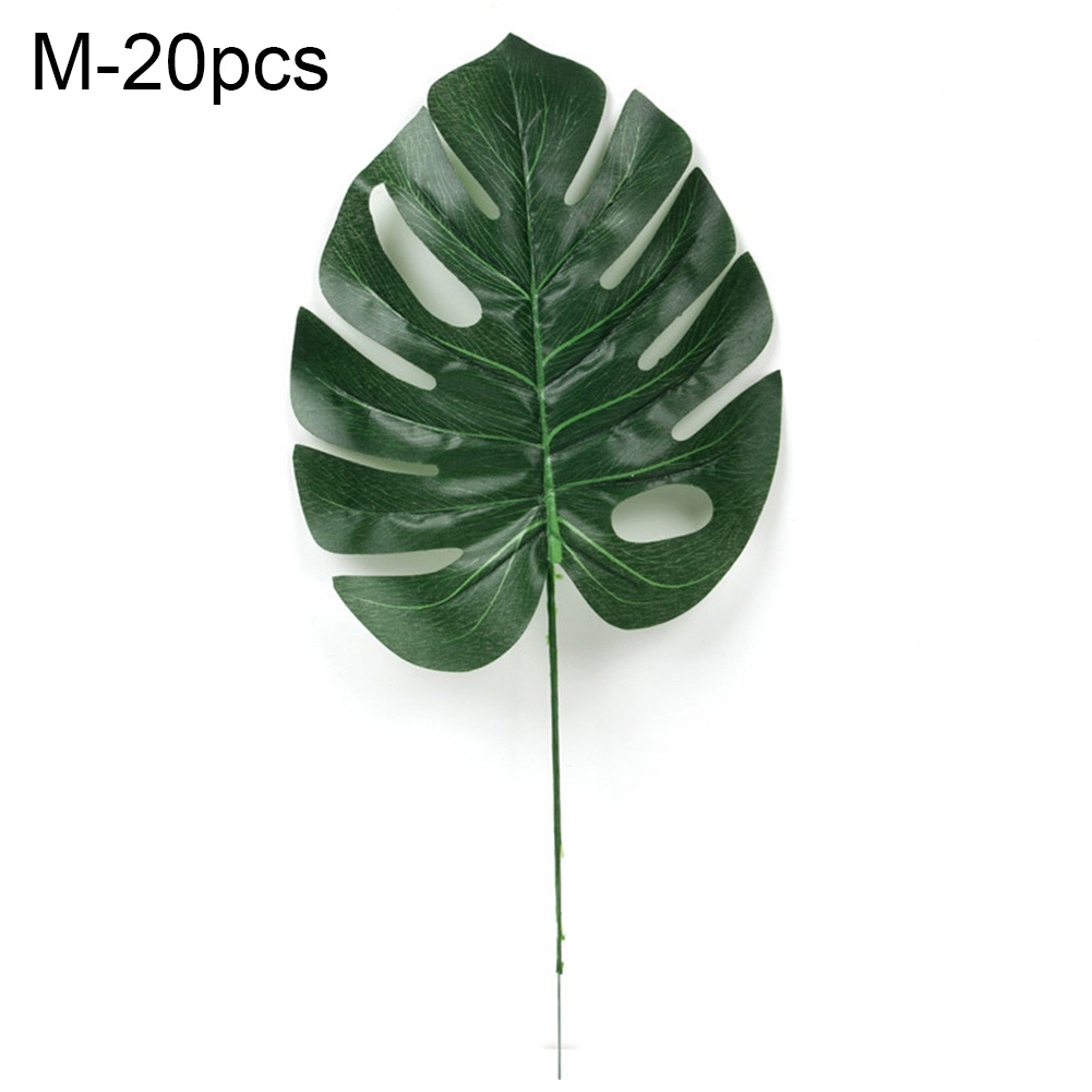 Set 20 Lá Monstera Nhân Tạo Trang Trí Nhà Cửa Sân Vườn