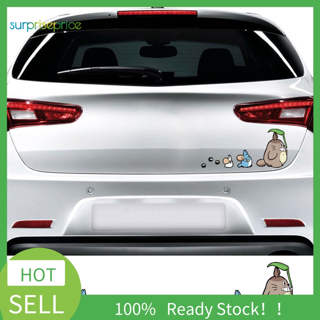 Miếng Dán Phản Quang Họa Tiết Hoạt Hình Vui Nhộn Trang Trí Thân Xe Hơi