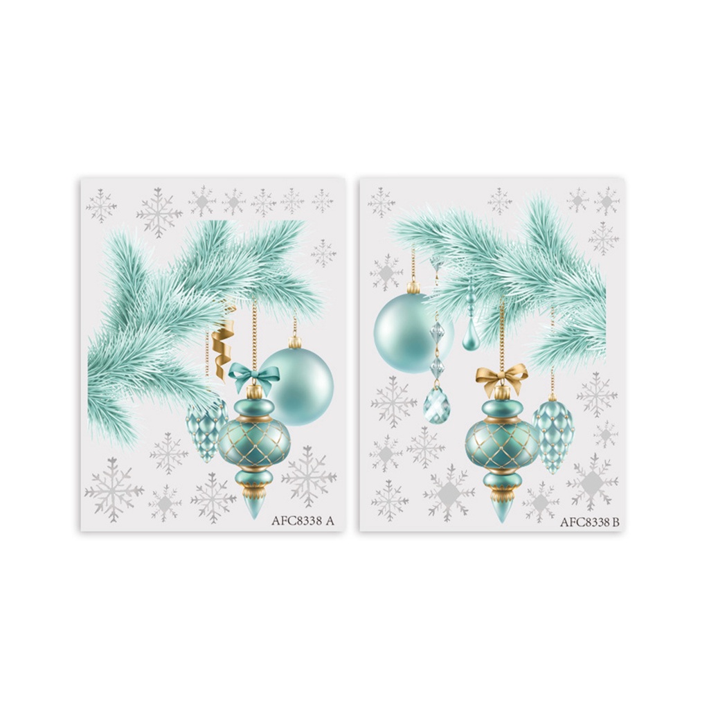 1 Set Sticker Dán Cửa Kính Bằng PVC Họa Tiết Hoa Tuyết Dễ Thương Bắt Mắt