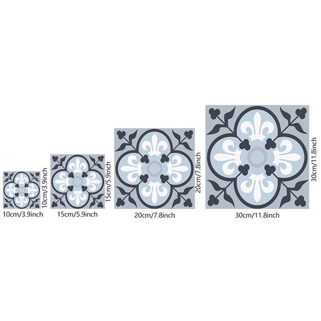 Bộ 10 Miếng Dán Tường Tự Dính Chống Nước Chống Ẩm Chống Dầu Chịu Nhiệt Độ Cứng Cao Trang Trí Nhà Cửa