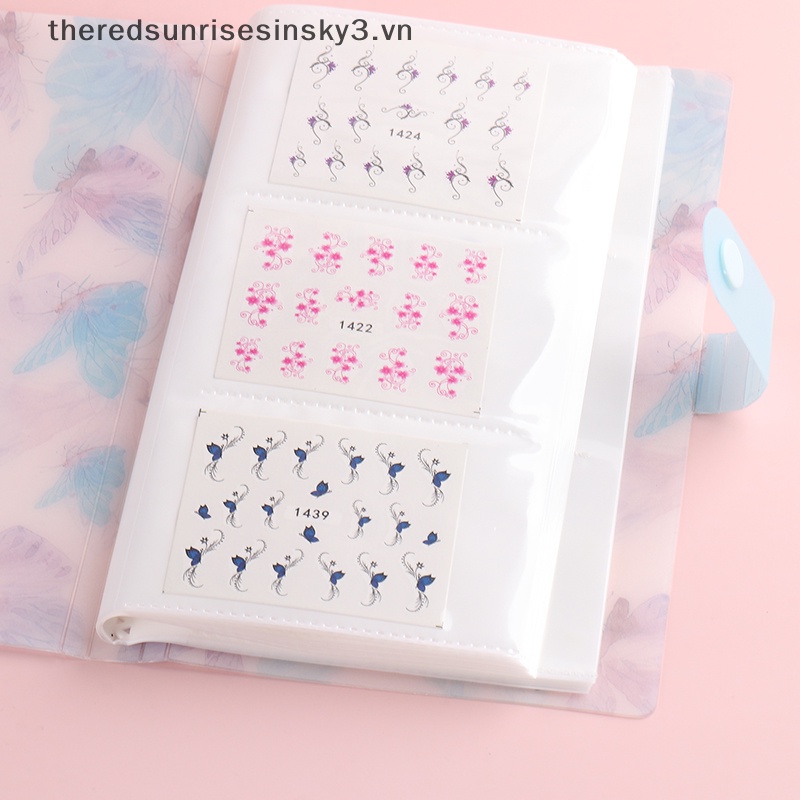 Album Rỗng 120 Ngăn Đựng Miếng Dán Móng Nghệ Thuật Thời Trang