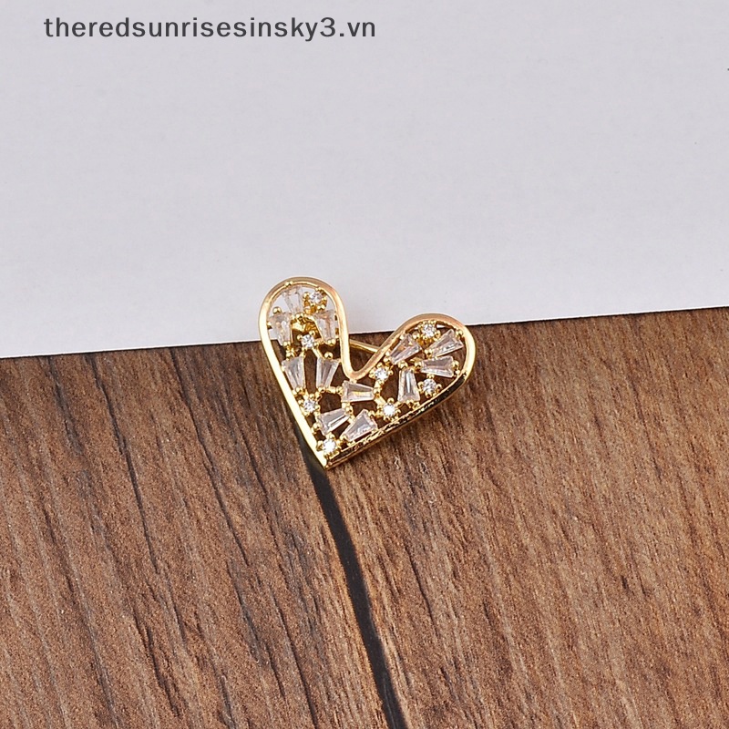 Ghim Cài Áo Hình Trái Tim Thời Trang Dành Cho Nữ