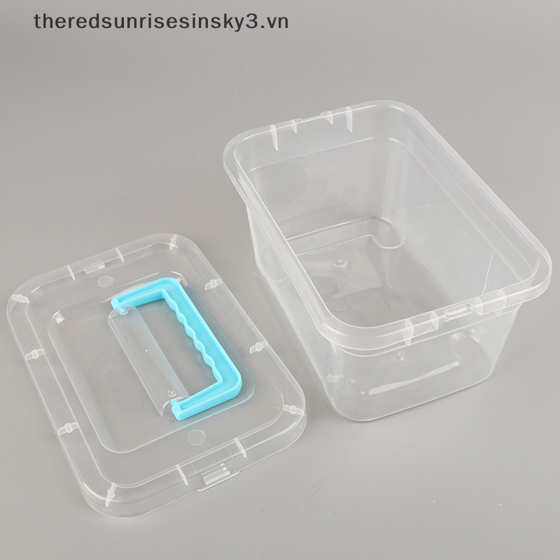 Hộp Đựng Trang Sức Bằng Nhựa Hình Vuông Nhỏ Trong Suốt Thời Trang