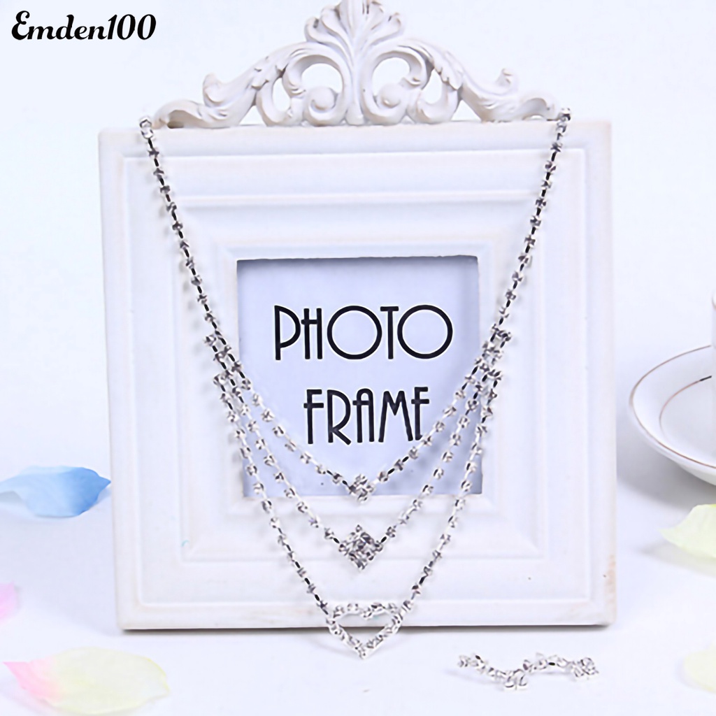 Bộ Trang Sức Vòng cổ / Bông Tai Hình Vuông / Trái Tim Tinh Tế Cho Đám Cưới