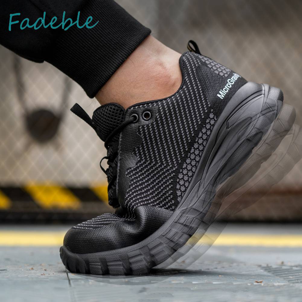 Giày Tây Mũi Thép Thoáng Khí Chống Đâm Thủng Cho Nam Nữ