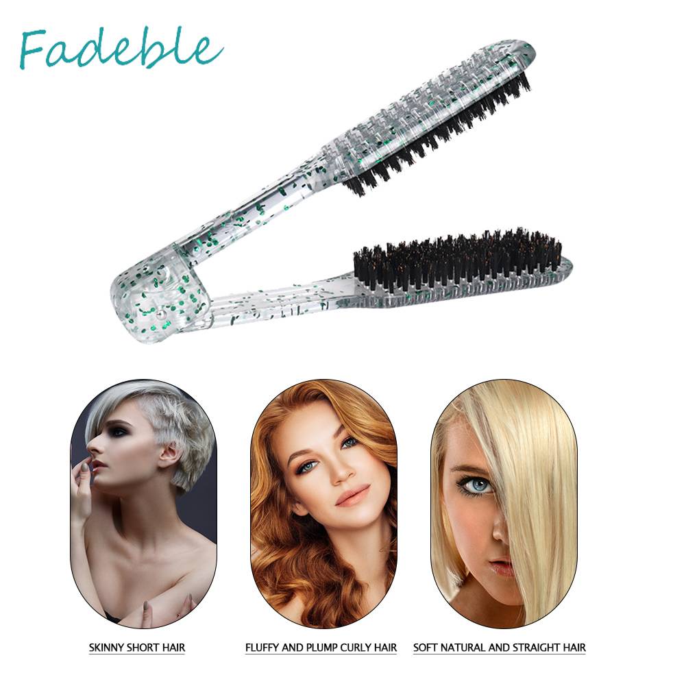 Lược Kẹp Chữ V Tạo Kiểu Tóc Không Đau Gấp Gọn Được