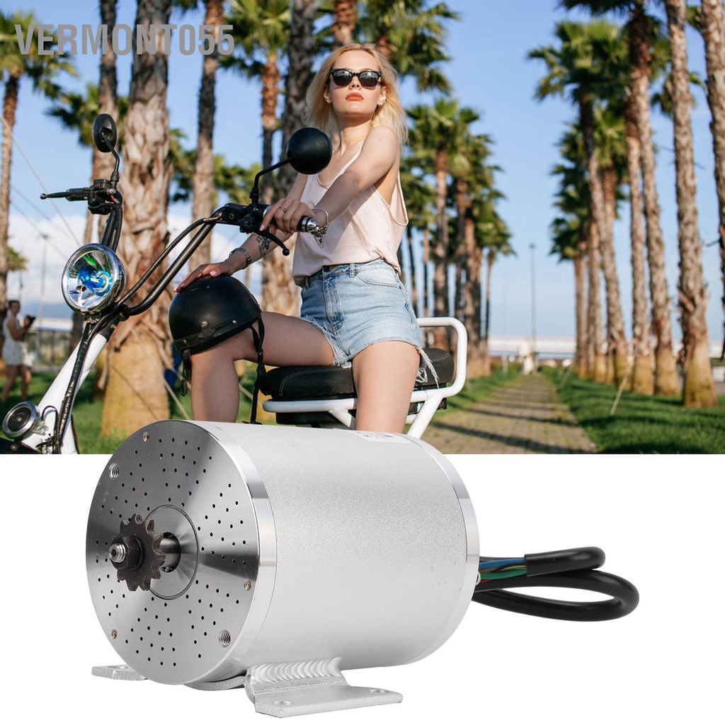 Vermont055 Bộ Động Cơ DC Không Chổi Than Điện 72V 3000W Có Điều Khiển Cho Xe Tay Ga Đạp Máy DIY Một Phần