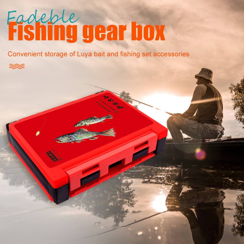 Hộp Đựng Dụng Cụ Câu Cá Hai Mặt Chống Thấm Nước Tiện Dụng
