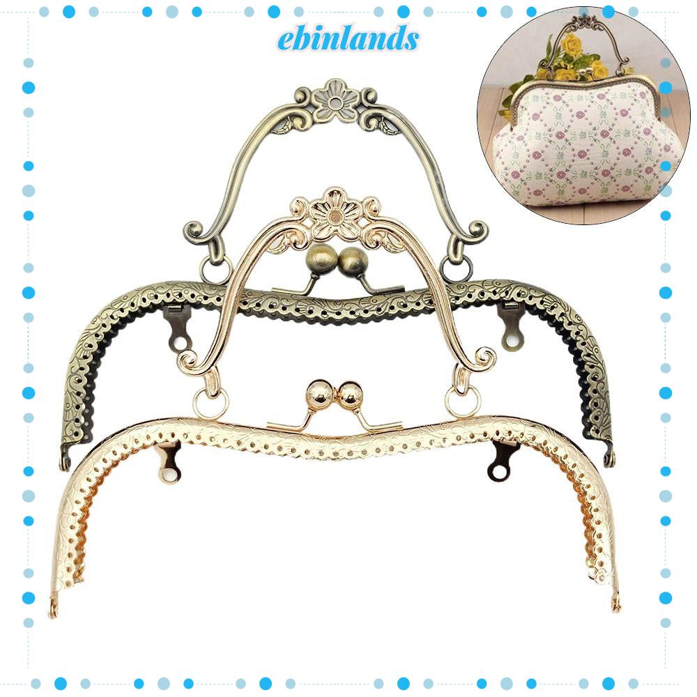 EBINLANDS Khóa Kẹp Kim Loại Họa Tiết Kiss Phong Cách Vintage Cho Túi Xách