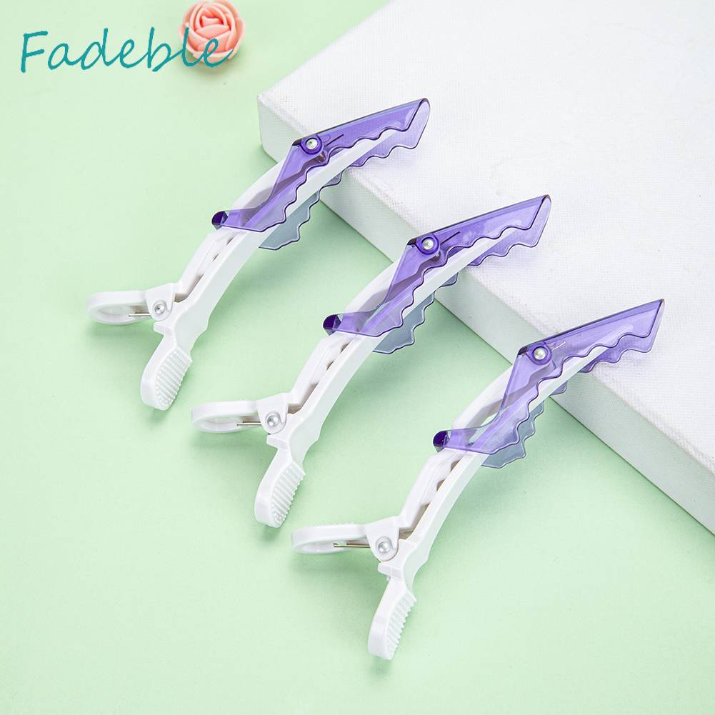 Set 6 Kẹp Nhựa Cố Định Tóc Hai Cổng Thiết Kế Nhỏ Gọn