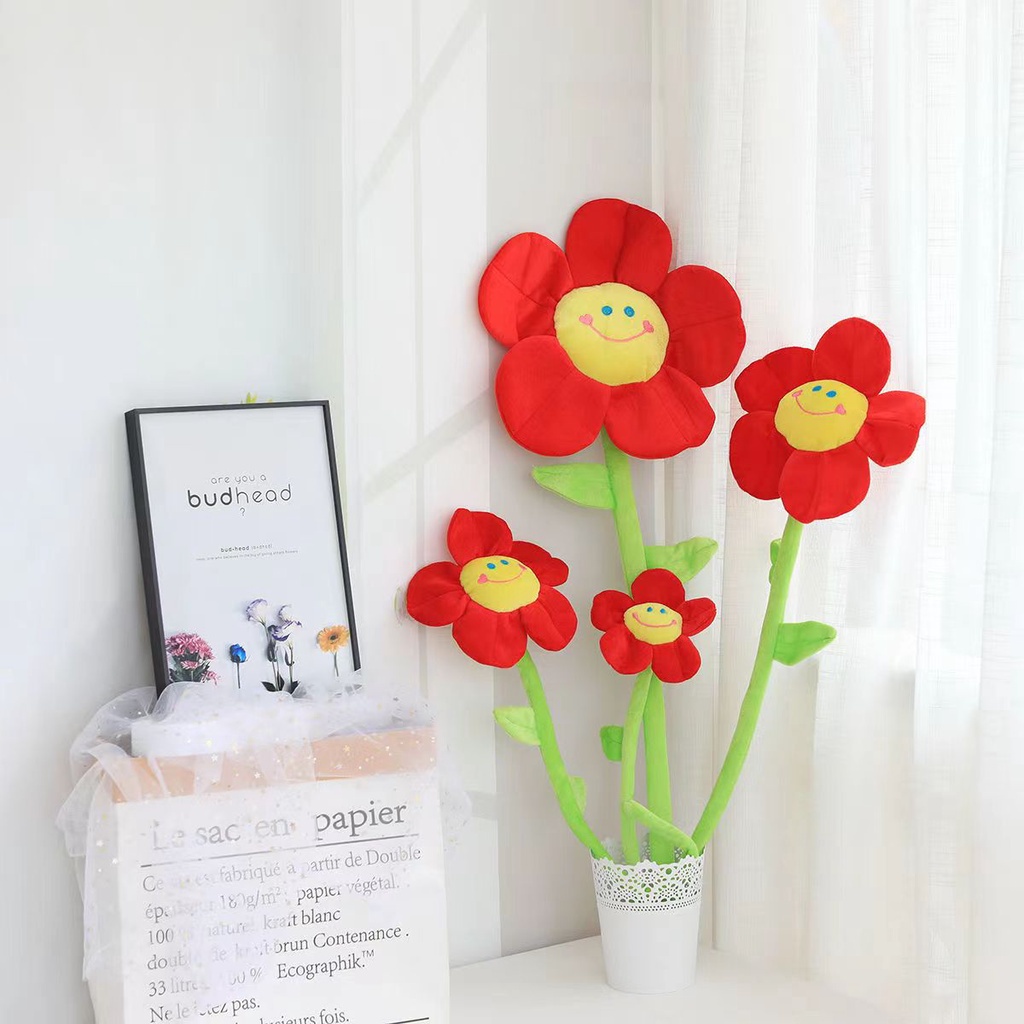 Hoa Hướng Dương Sáu Màu Sắc Uốn Cong Trang Trí Xe Đẩy Em Bé