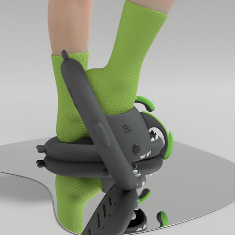 KANCOOL  Dép Đi Trong Nhà Tắm Đế Dày Mềm Mại Hình Cá Mập Đáng Yêu