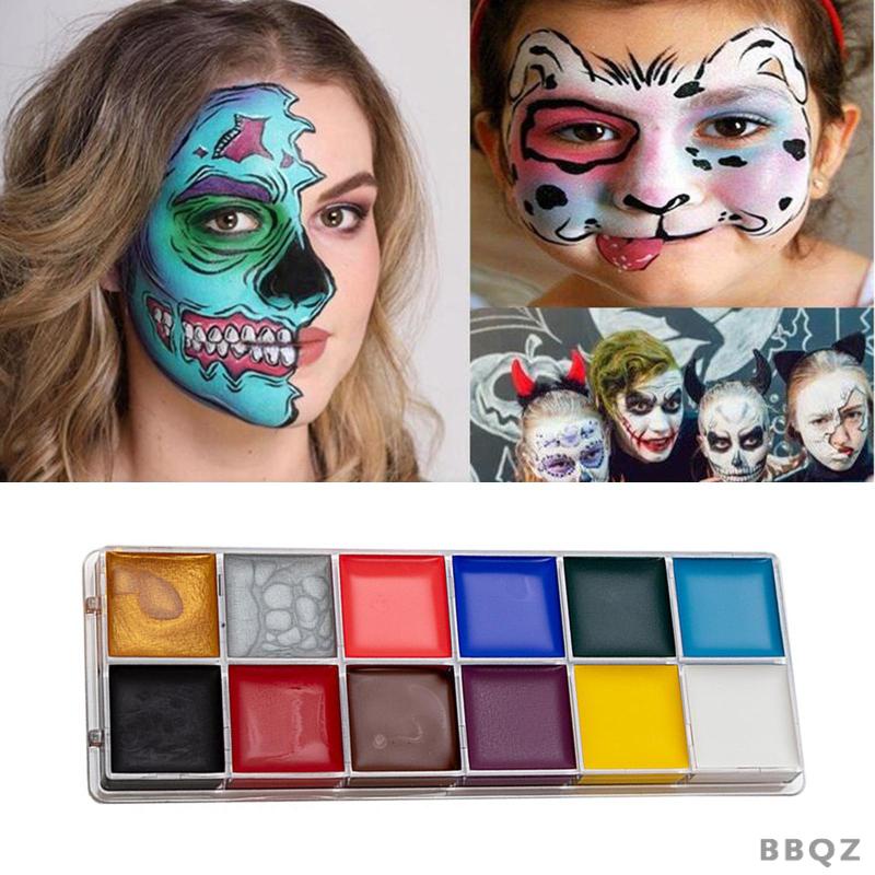 Bảng Màu Vẽ Cơ Thể Hóa Trang Halloween Độc Đáo