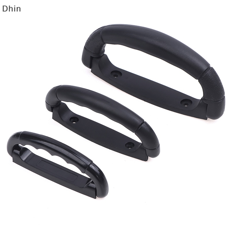 [Dhin] Núm Tay Cầm Túi Khí Vali Bằng Nhựa Màu Đen Sáng Tạo Chống Trượt Có Thể Gập Lại Thay Thế COD