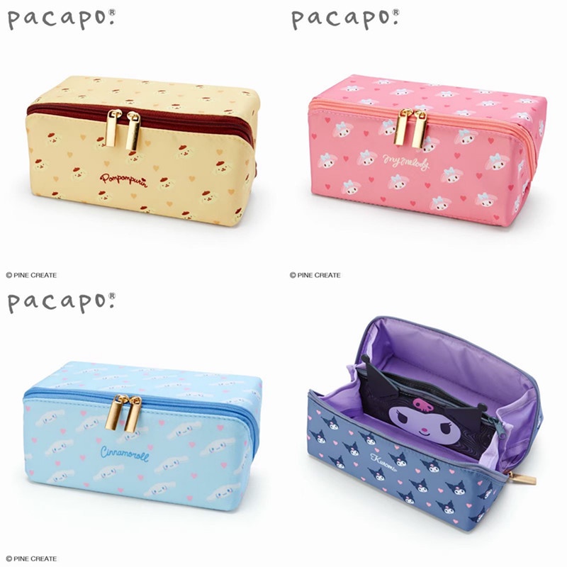 Sanrio Túi Bút Chì Siêu Dễ Thương Dung Lượng Siêu Lớn Hình Vuông Di Động Mỹ Phẩm Cầm Tay/Gói Đựng Đồ Dùng Học Tập.