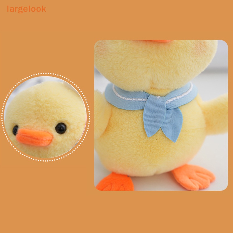 Móc Khóa Hình Chú Vịt Đội Mũ Thủy Thủ Mặt Trăng Nhồi Bông Mềm Mại Dễ Thương