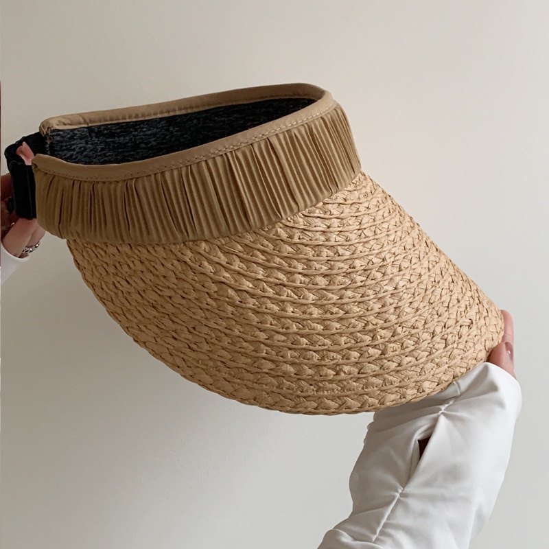 Mũ Cói Chống Nắng Chống Tia Cực Tím Thiết Kế Đục Lỗ Thời Trang Mùa Hè Cho Nữ