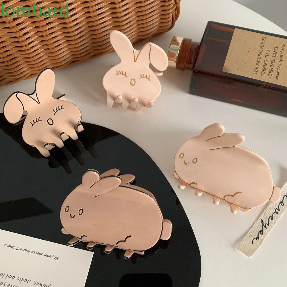 LOMBARD Kẹp Tóc Đính Nơ Họa Tiết Hoạt Hình Xinh Xắn Cho Nữ