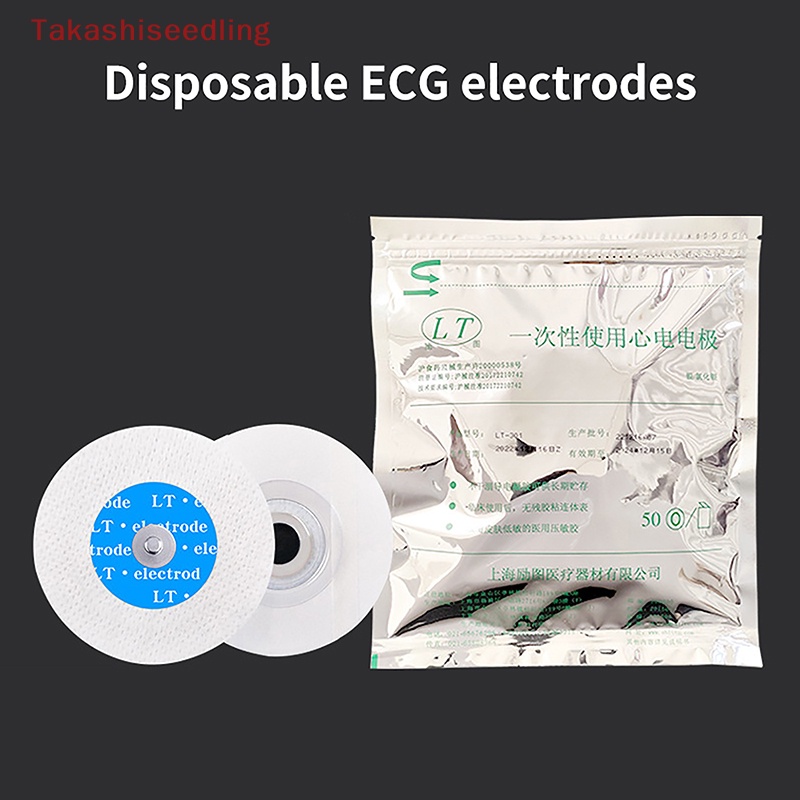 Set 50 Miếng Dán Điện Cực ECG Bằng Vải Không Dệt Sử Dụng Một Lần