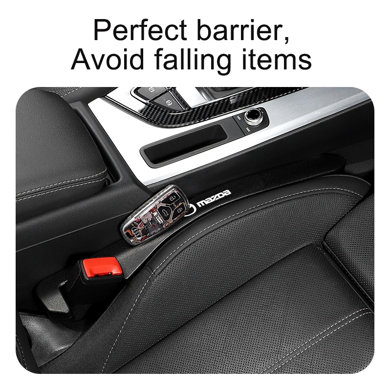 Đệm Da Lót Khe Hở Ghế Ngồi Xe Hơi Mazda 3 / 5 / 6 CX3 CX5 CX8 CX30 RX7 RX8