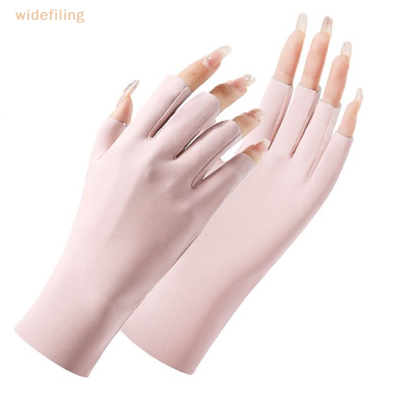 Găng Tay Lái Xe Hở Ngón Thoáng Khí Cho Nữ