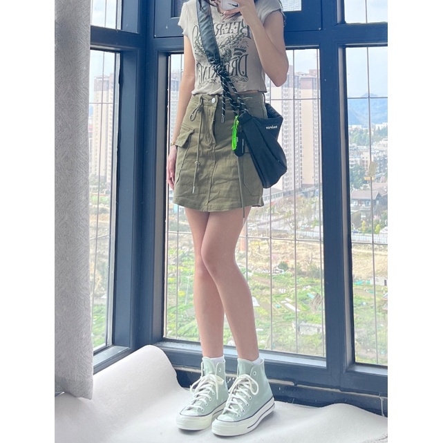 Giày vải nam và nữ 1970s Cỏ xanh mùa thu mới giày cao gót giải trí