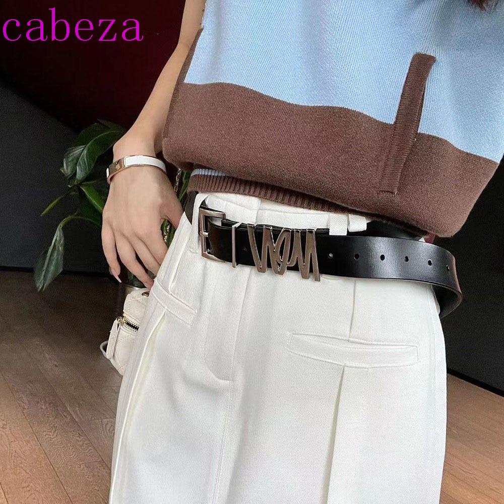 CABEZA Thắt Lưng Khóa Hợp Kim Chất Lượng Cao Phong Cách Hàn Quốc Cho Nam Nữ