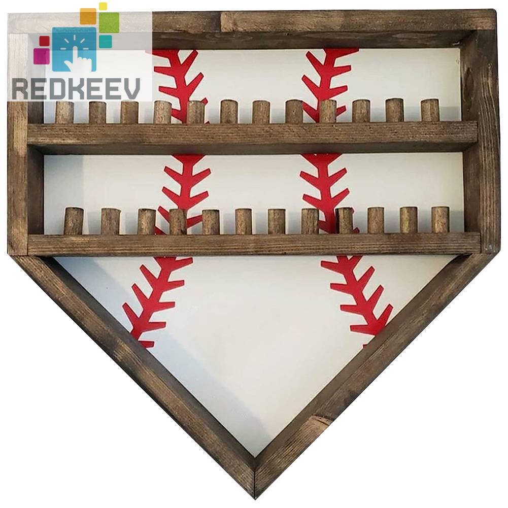 Giá Đỡ Bóng Chày Bằng Gỗ Gắn Tường Tiện Lợi Dành Cho Trẻ Em