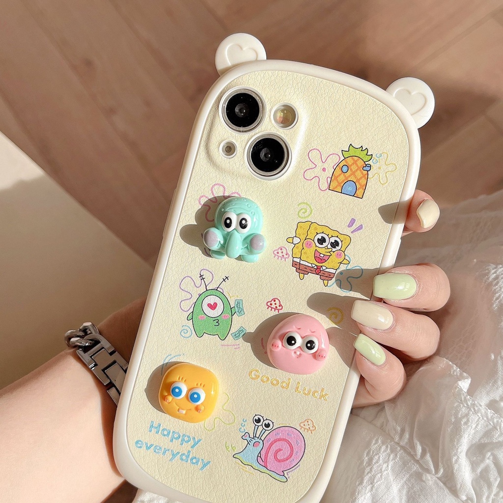 Ốp Điện Thoại Mềm Họa Tiết Búp Bê Hoạt Hình Ba Chiều Cho Iphone13Pro Max Apple 14 11 / 12