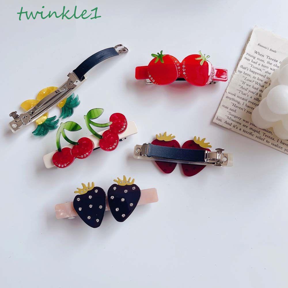 TWINKLE Kẹp Tóc Hình Trái Cây Xinh Xắn Cho Nữ