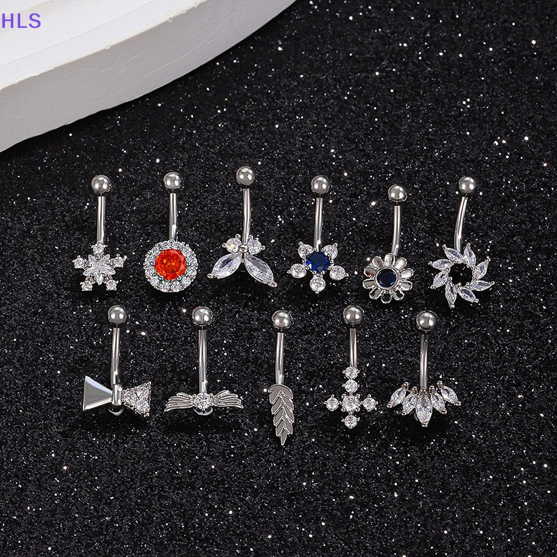 Khuyên Rốn Đính Đá Zircon Thời Trang Cá Tính Cho Nữ