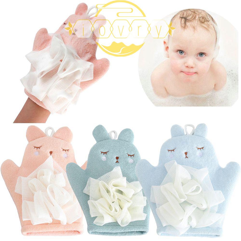 IVORY Găng tay đi tắm Mềm Mại Họa Tiết Hoạt Hình Xinh Xắn Dành Cho Bé
