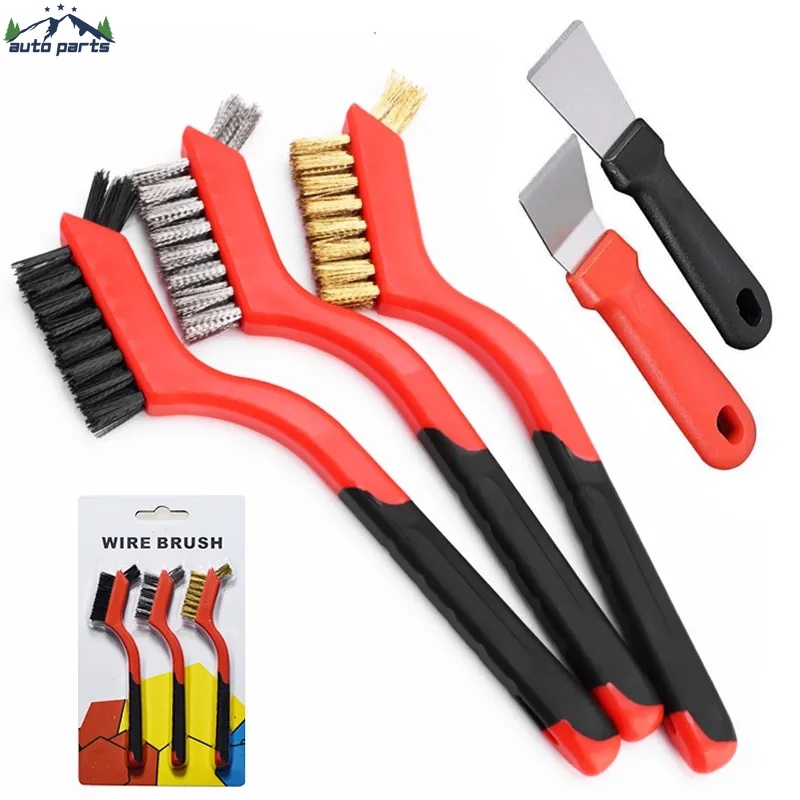 Bàn Chải Đánh Bóng / Chà Nhám Kim Loại Mini 7 Inches Bằng Thép Không Gỉ