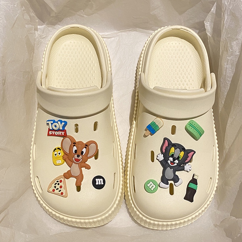 FEIJIANU dép Cross dép sandal nữ giày đi biển đáng yêu thoải mái 27Z23070713